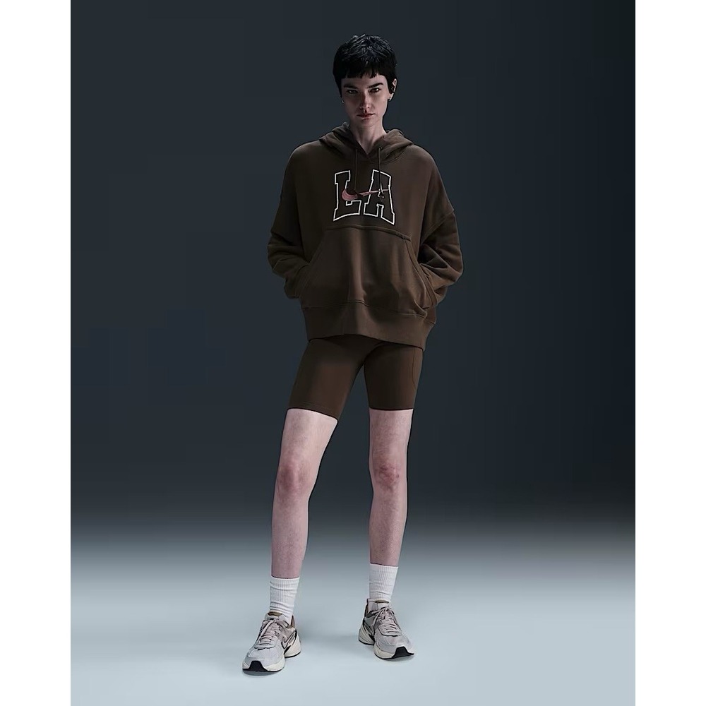 Nike Sportswear Phoenix Fleece Womens Oversized Hoodie HQ3024 LA Brown SMALL NEW - Picture 10 of 10